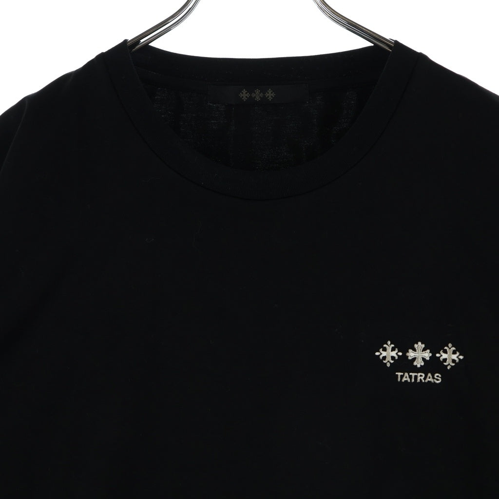 TATRAS(タトラス) NUNKI ヌンキ ワンポイントロゴ 半袖Tシャツ カットソー ブラック MCKZ0378083588