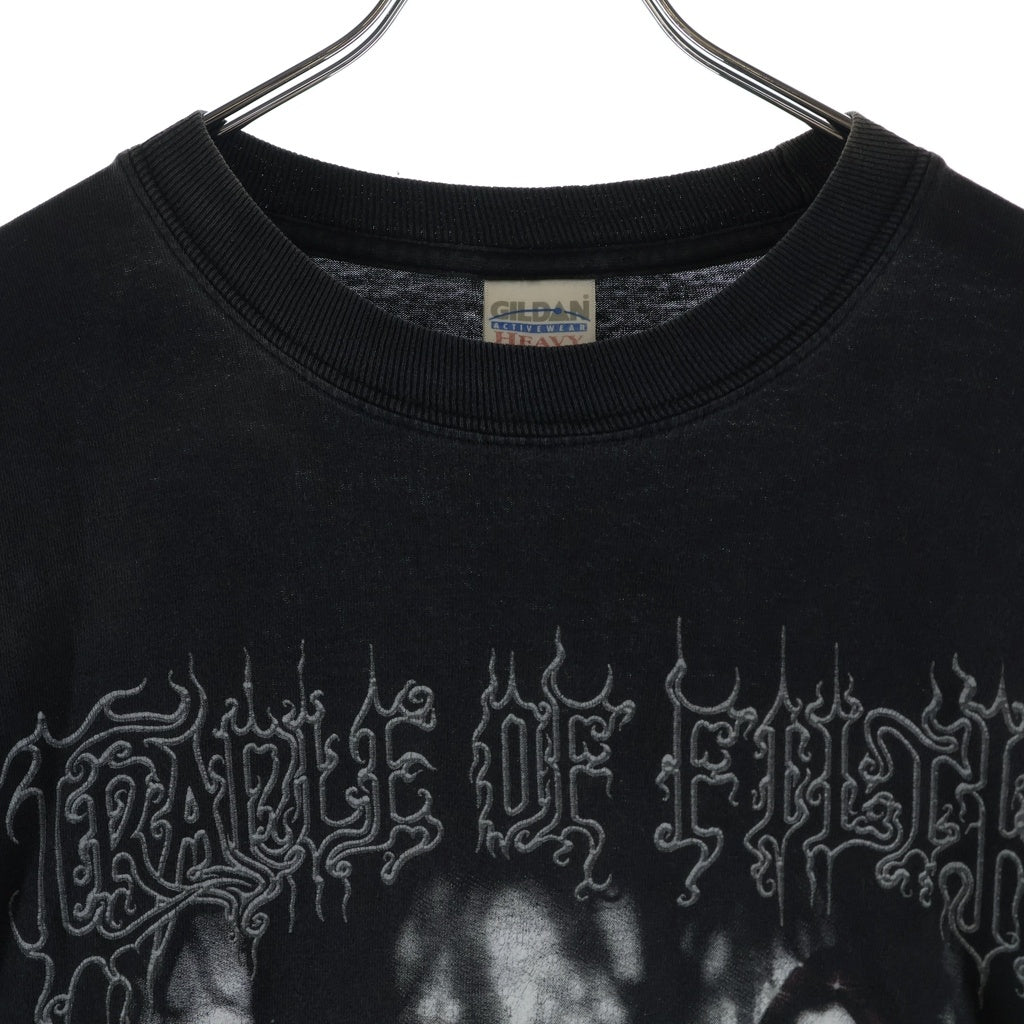VINTAGE(ヴィンテージ) 00S Cradle of Filth GILDAN クレイドルオブフィルス 両面プリント ロングスリーブ 長袖Tシャツ ブラック