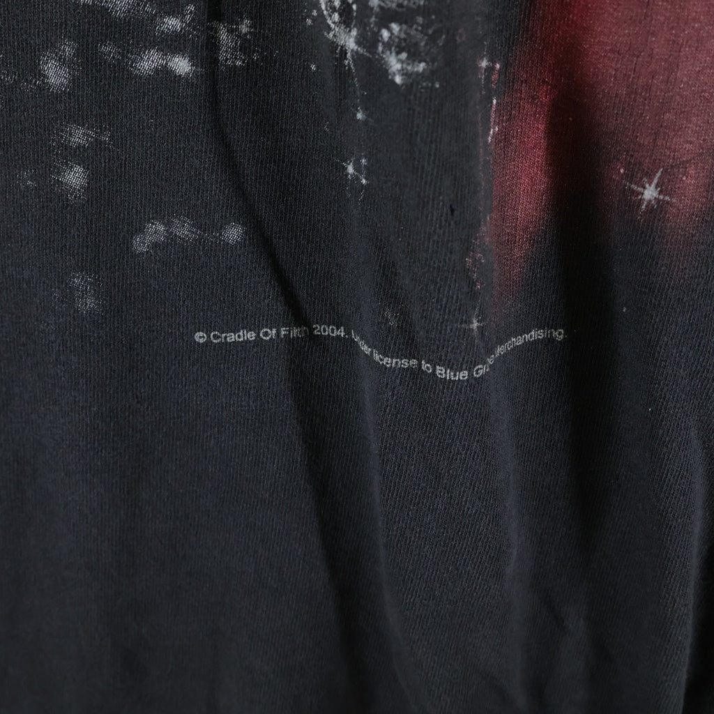 VINTAGE(ヴィンテージ) 00S Cradle of Filth GILDAN クレイドルオブフィルス 両面プリント ロングスリーブ 長袖Tシャツ ブラック