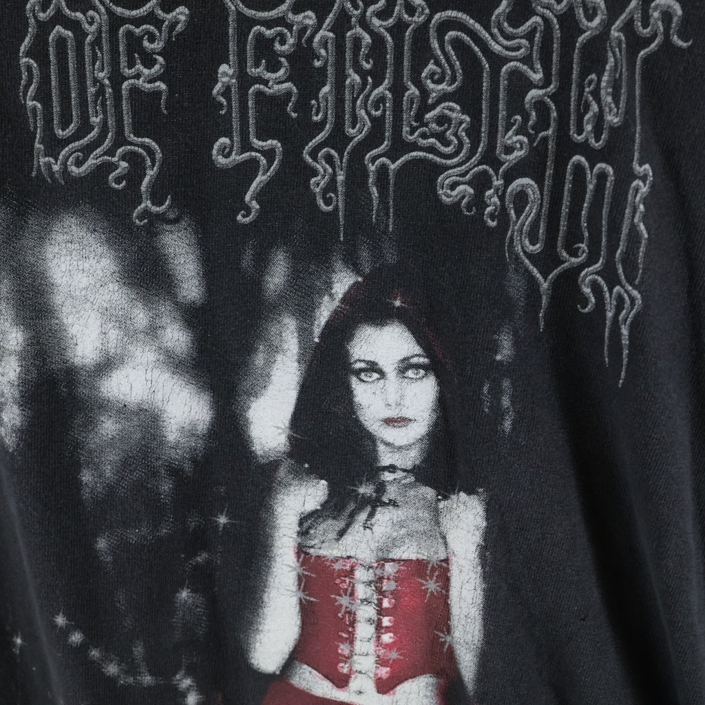 VINTAGE(ヴィンテージ) 00S Cradle of Filth GILDAN クレイドルオブフィルス 両面プリント ロングスリーブ 長袖Tシャツ ブラック