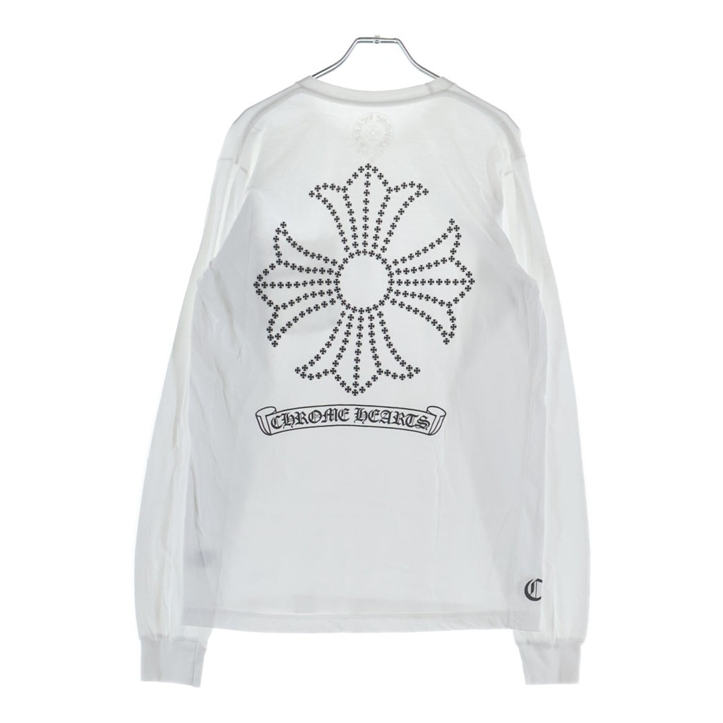 CHROME HEARTS(クロムハーツ) CH PLUS L/S TEE CHプラス サークルロゴ ロングスリーブ 長袖Tシャツ ロンT ホワイト