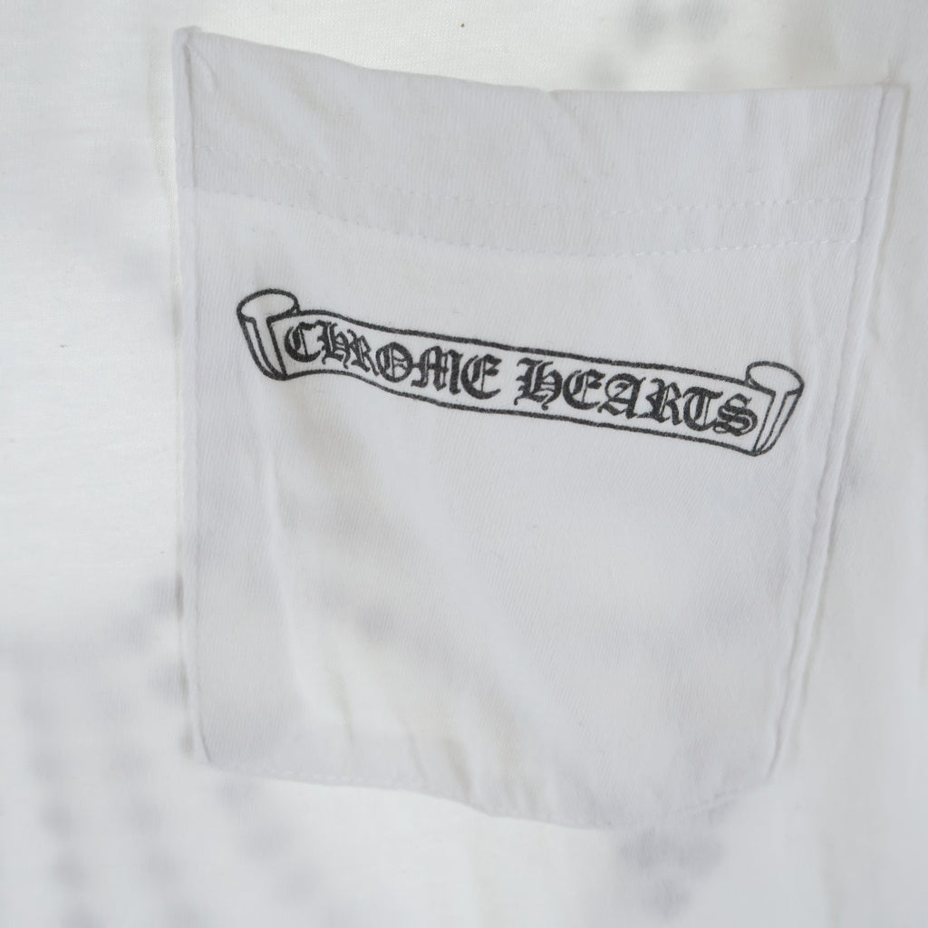CHROME HEARTS(クロムハーツ) CH PLUS L/S TEE CHプラス サークルロゴ ロングスリーブ 長袖Tシャツ ロンT ホワイト