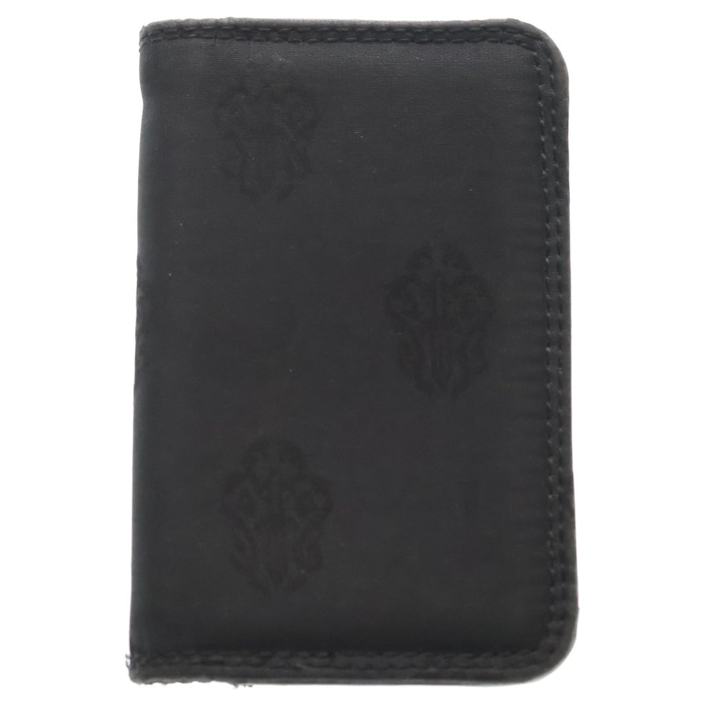 CHROME HEARTS(クロムハーツ) ヴァインダガー総柄 ナイロンカードケース 名刺入れ グロメット ブラック