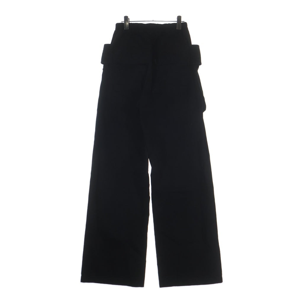 DRKSHDW(ダークシャドウ) 24AW CREATCH WIDE CARGO DRAWSTRING PANTS クリーチ ワイドカーゴ ドローストリング パンツ ブラック DU02E7394-TW