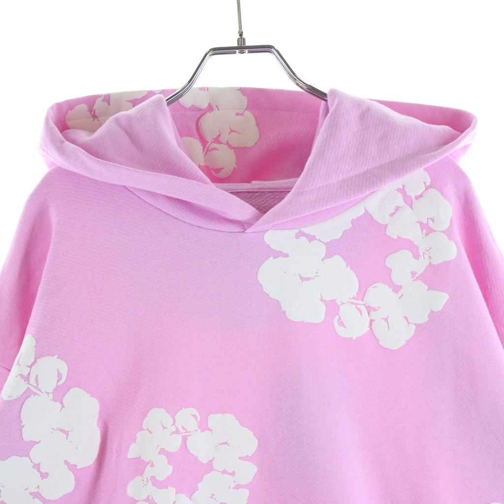 DENIM TEARS(デニムティアーズ) Cotton Wreath Pullover Hoodie コットン フラワー プルオーバーパーカー ピンク