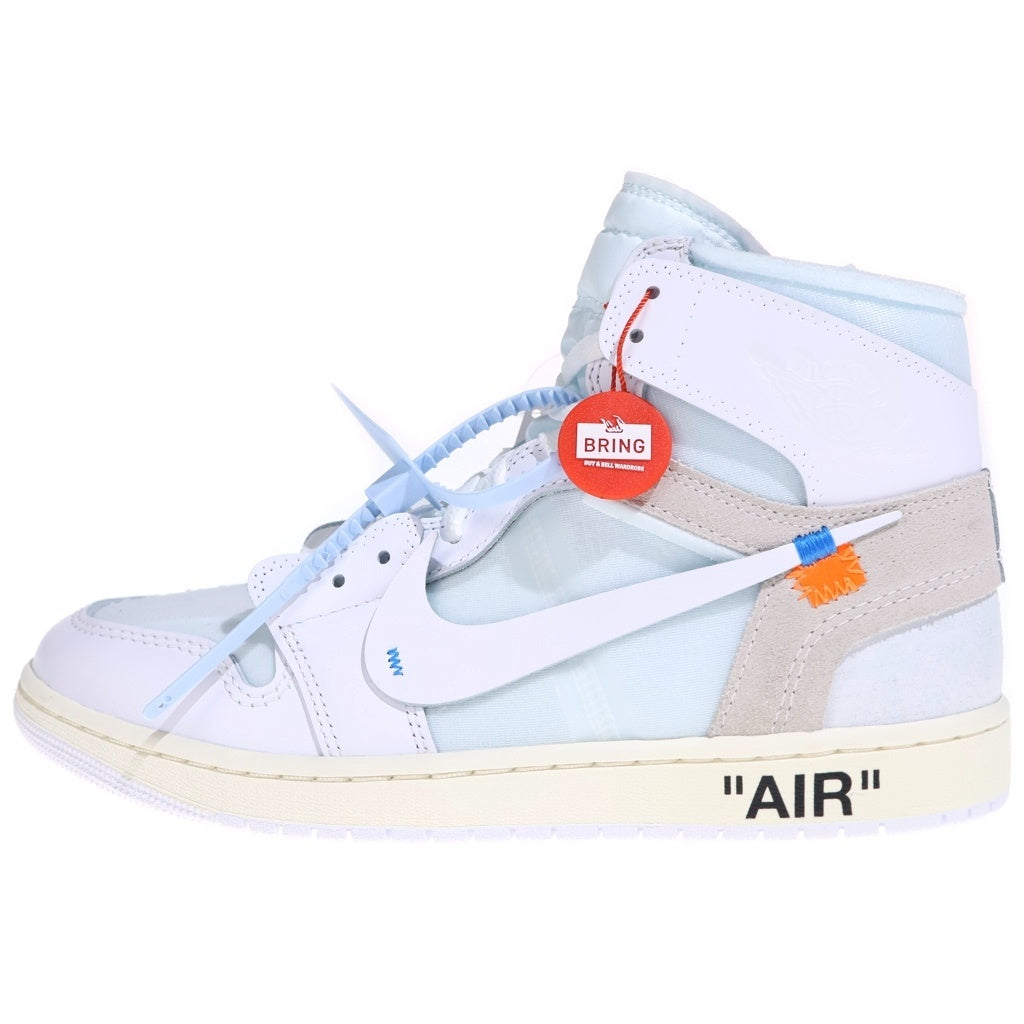 NIKE(ナイキ) ×V.A.A AIR JORDAN 1 RETRO HIGH OG ALASKA AA3834-100 エアジョーダン1 ヴァージルアブローアーカイブ アラスカ ハイカットスニーカー ホワイト US10/28cm