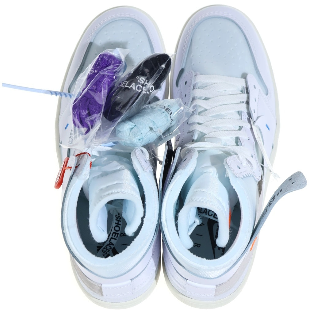 NIKE(ナイキ) ×V.A.A AIR JORDAN 1 RETRO HIGH OG ALASKA AA3834-100 エアジョーダン1 ヴァージルアブローアーカイブ アラスカ ハイカットスニーカー ホワイト US10/28cm