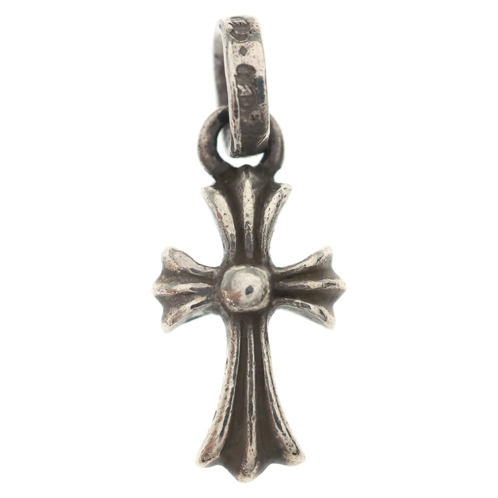 CHROME HEARTS(クロムハーツ) CRS BBYFAT P SAP ベイビーファットクロス PAVEサファイア ペンダントトップ シルバー BCA236