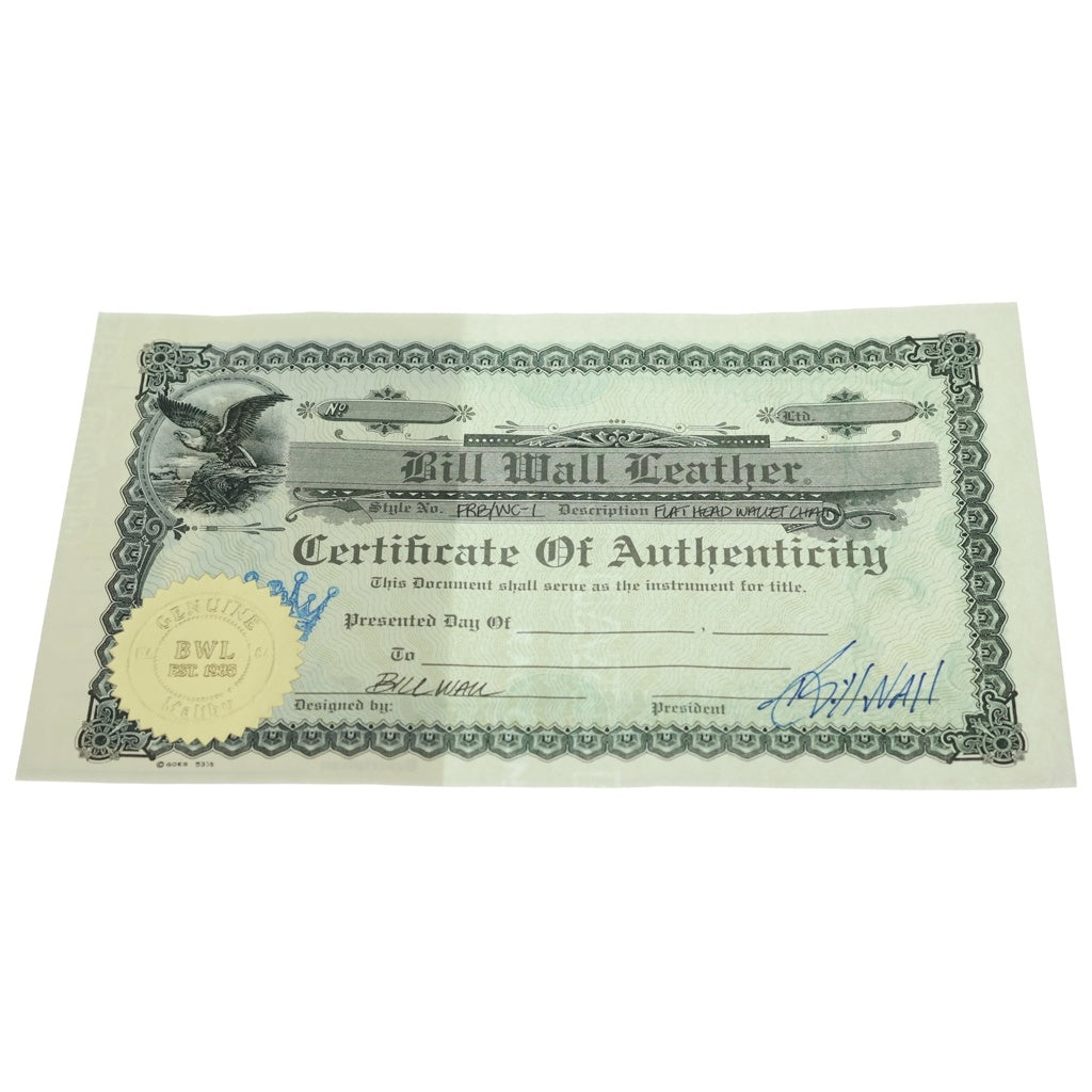 Bill Wall Leather/BWL(ビルウォールレザー) ×THE FLAT HEAD Wallet Chain フラットヘッド スカル ドッグヘッド ウォレットチェーン シルバー