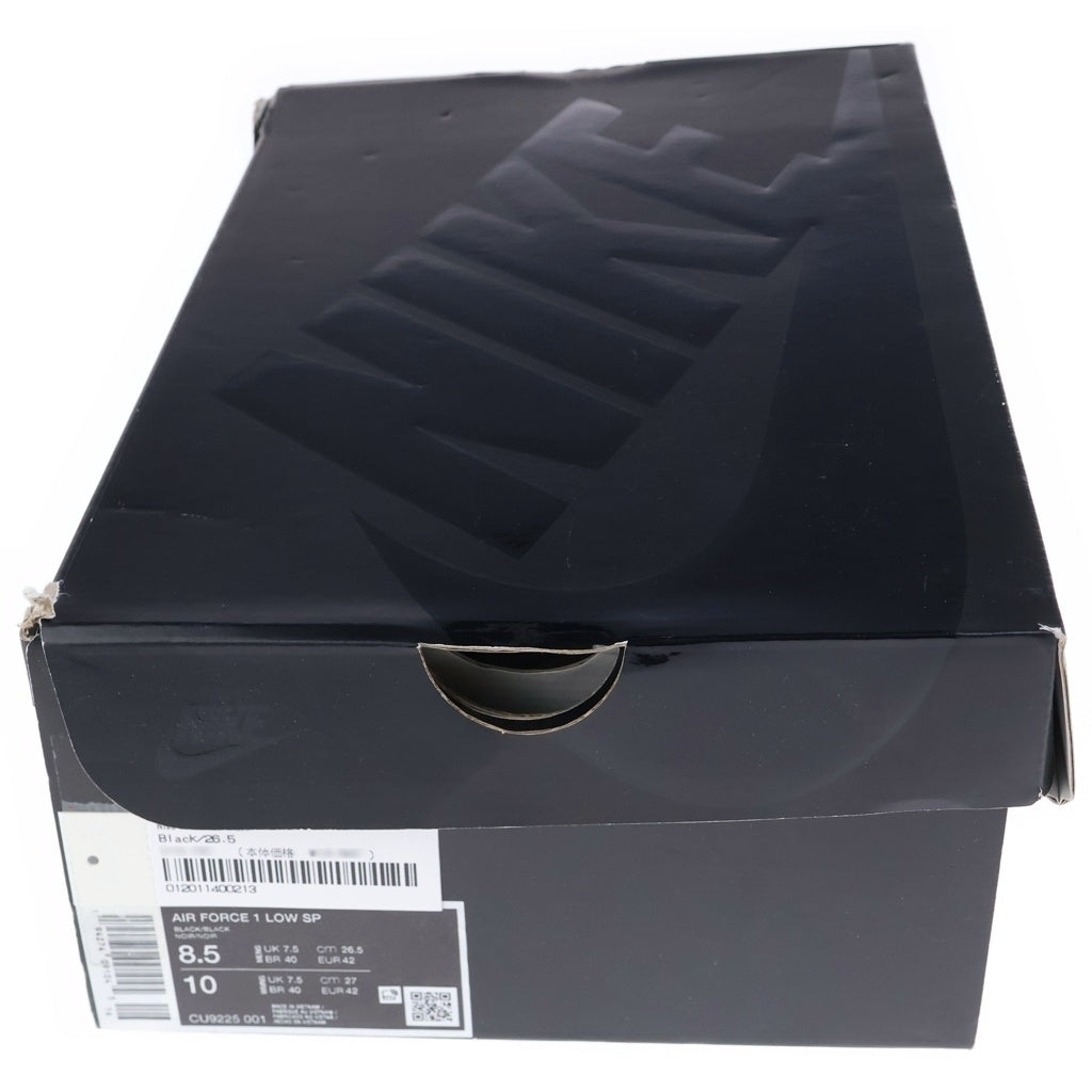NIKE(ナイキ) ×SUPREME AIR FORCE 1 LOW CU9225-001 シュプリーム エアフォースワン ローカットスニーカー ブラック US8.5/26.5cm