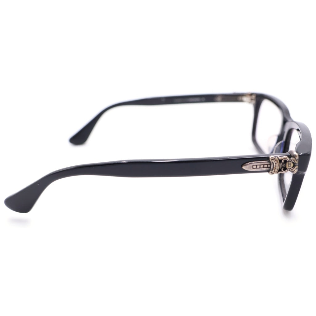 CHROME HEARTS(クロムハーツ) RUMPLEFORESKIN-A ダガー装飾 アイウェア 眼鏡 ブラック