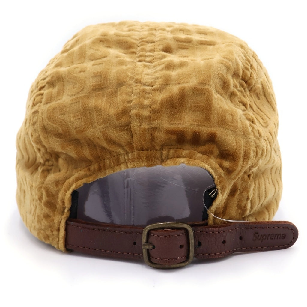 SUPREME(シュプリーム) 21AW Velvet Pattern Camp Cap ヴェルヴェット パターン キャンプキャップ 帽子 ブラウン