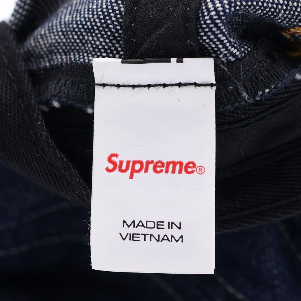 SUPREME(シュプリーム) 23AW Back Arc 6Panel バックアーチ 6パネル キャップ 帽子 インディゴ