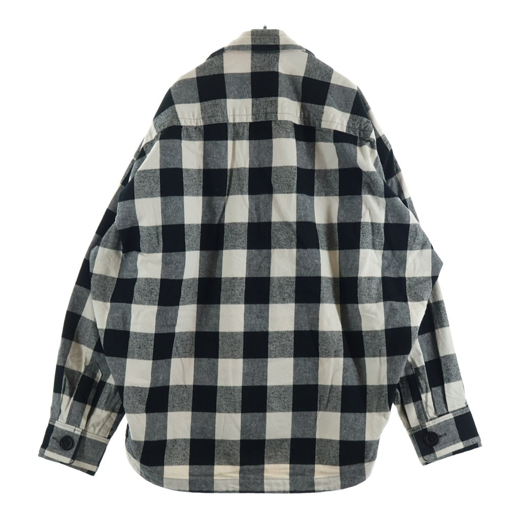 MAISON MIHARAYASUHIRO(メゾンミハラヤスヒロ) Amateur Sewn Like Check Shirt チェック柄 フランネル長袖シャツ ブラック/ホワイト A15SH086
