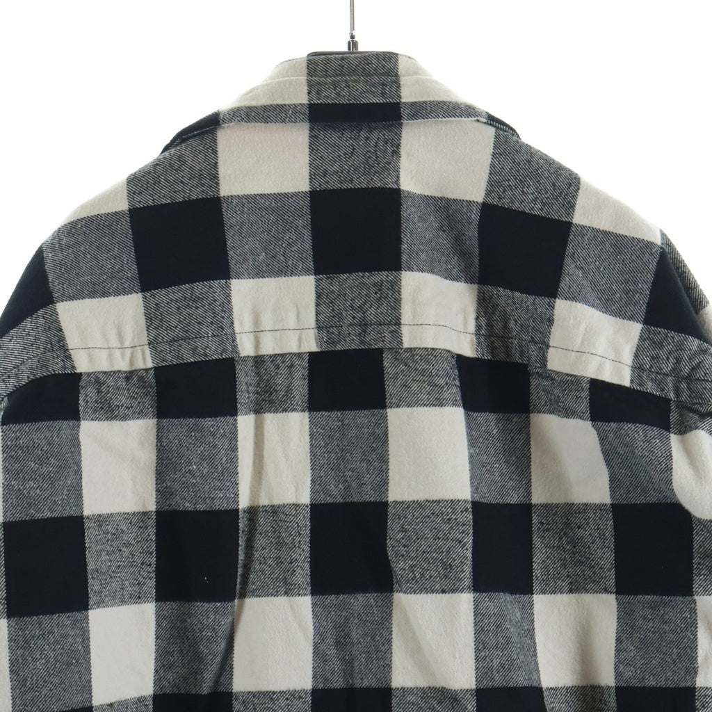 MAISON MIHARAYASUHIRO(メゾンミハラヤスヒロ) Amateur Sewn Like Check Shirt チェック柄 フランネル長袖シャツ ブラック/ホワイト A15SH086