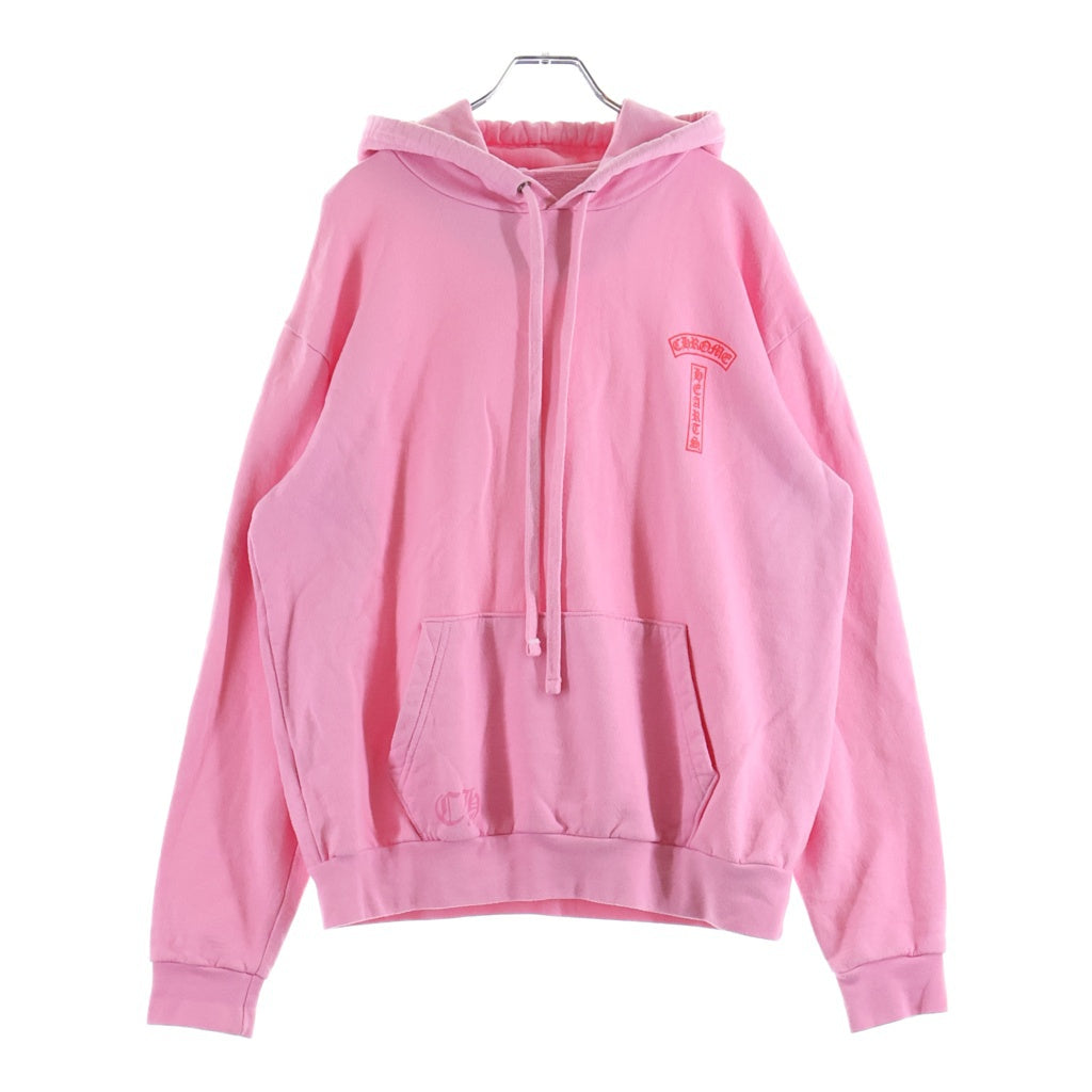 CHROME HEARTS(クロムハーツ) PULLOVER HOODIE Tバー プルオーバースウェットパーカー フーディー ピンク