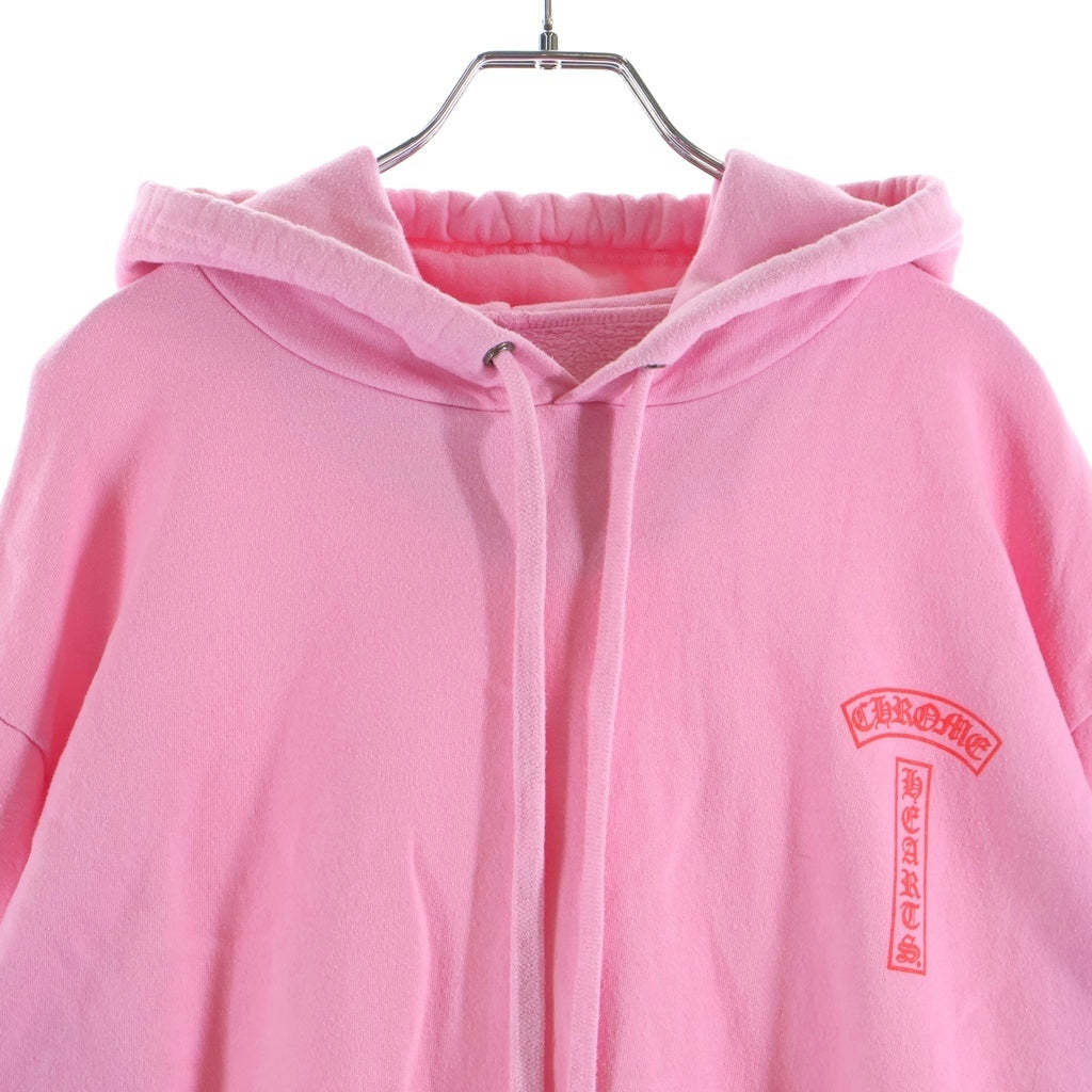 CHROME HEARTS(クロムハーツ) PULLOVER HOODIE Tバー プルオーバースウェットパーカー フーディー ピンク