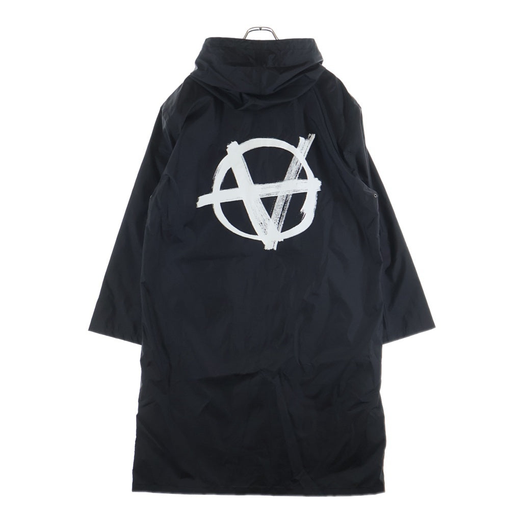 VETEMENTS(ヴェトモン) 2019AW Anarchy Raincoat アナーキー ナイロンレインコート ブラック UAH20JA816