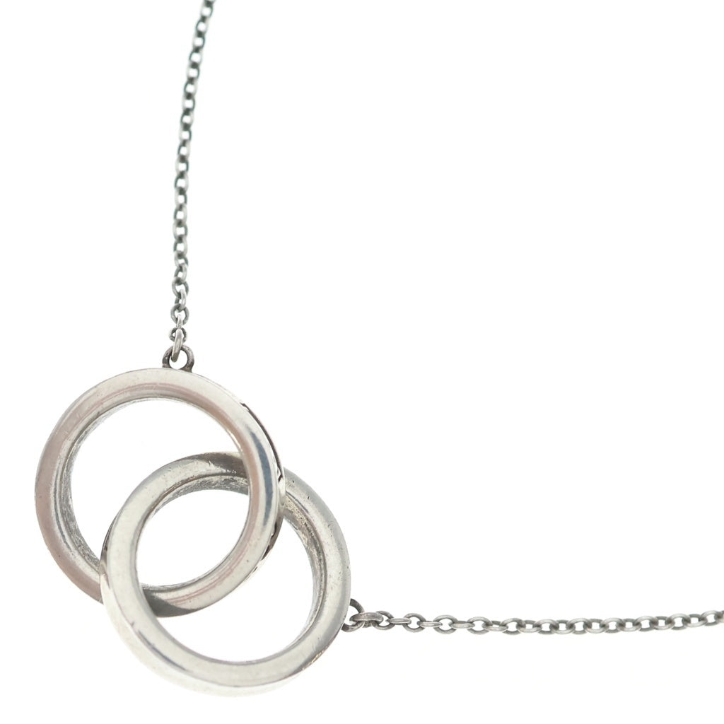 TIFFANY & Co.(ティファニー) インターロッキング サークル ペンダント ネックレス Ag925 SV シルバー レディース
