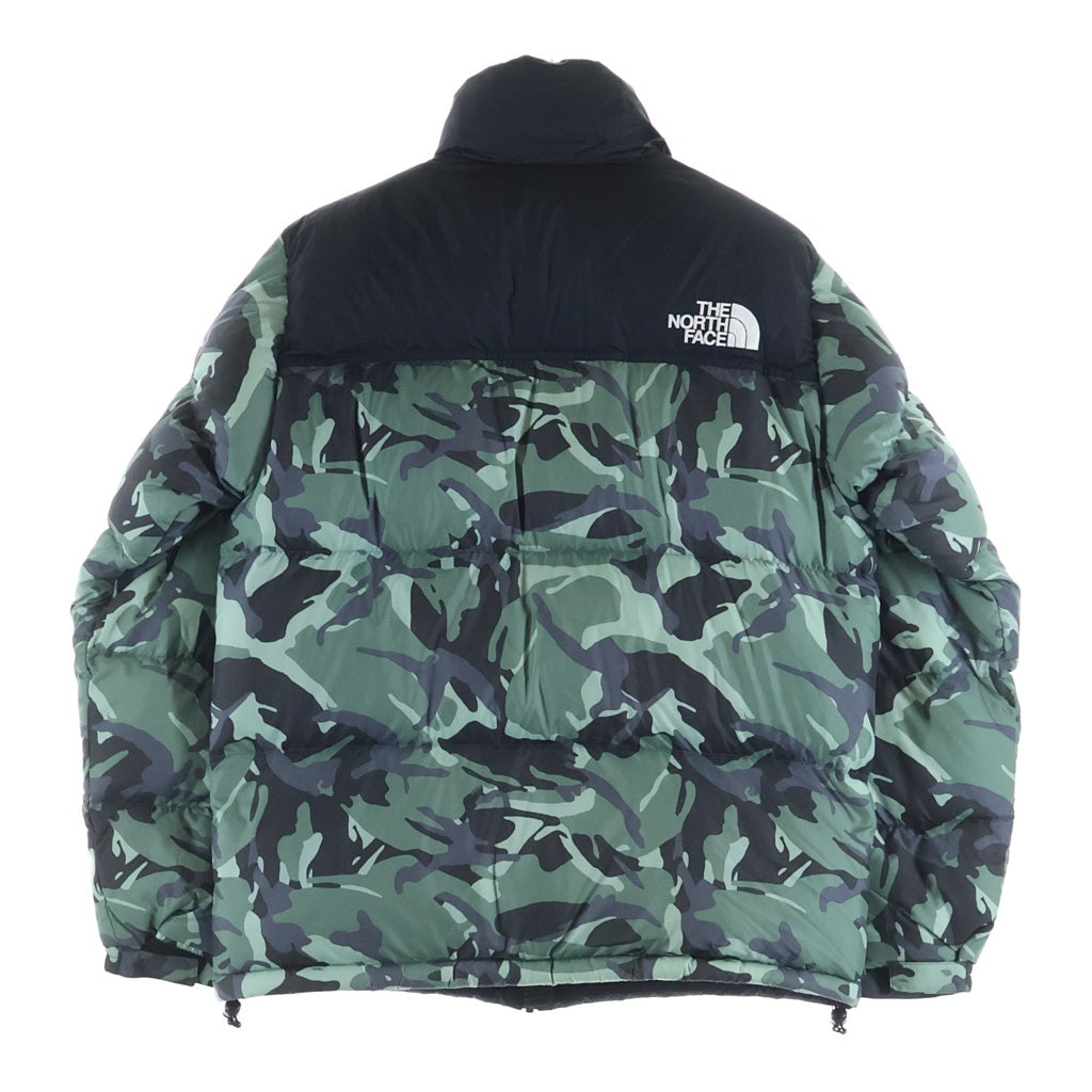 THE NORTH FACE(ザノースフェイス) NOVELTY NUPTSE JACKET ND91842 ノベルティヌプシ ジップアップナイロンダウンジャケット 迷彩 カモフラ ND91842 グリーン
