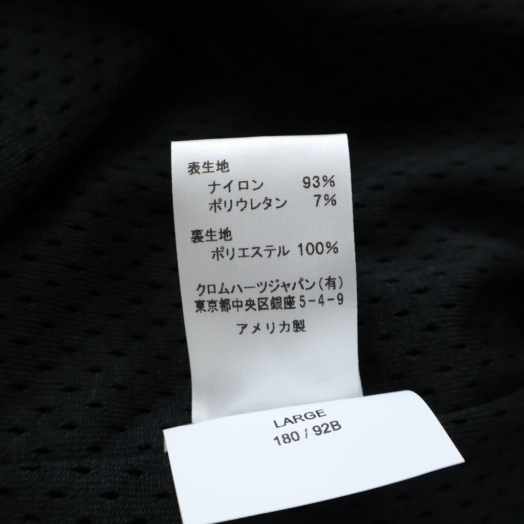CHROME HEARTS(クロムハーツ) U TRASH PICKUP PLS NYLN CHプラス総柄 ナイロン トラックロングパンツ ブラック