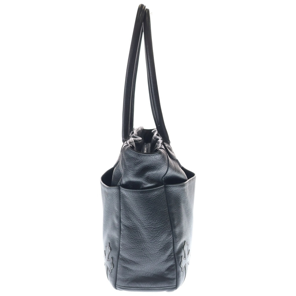 CHROME HEARTS(クロムハーツ) TOTE BAG 4 POCKET 4 CROS PATCH 4ポケット クロスパッチ付き レザートートバッグ ブラック