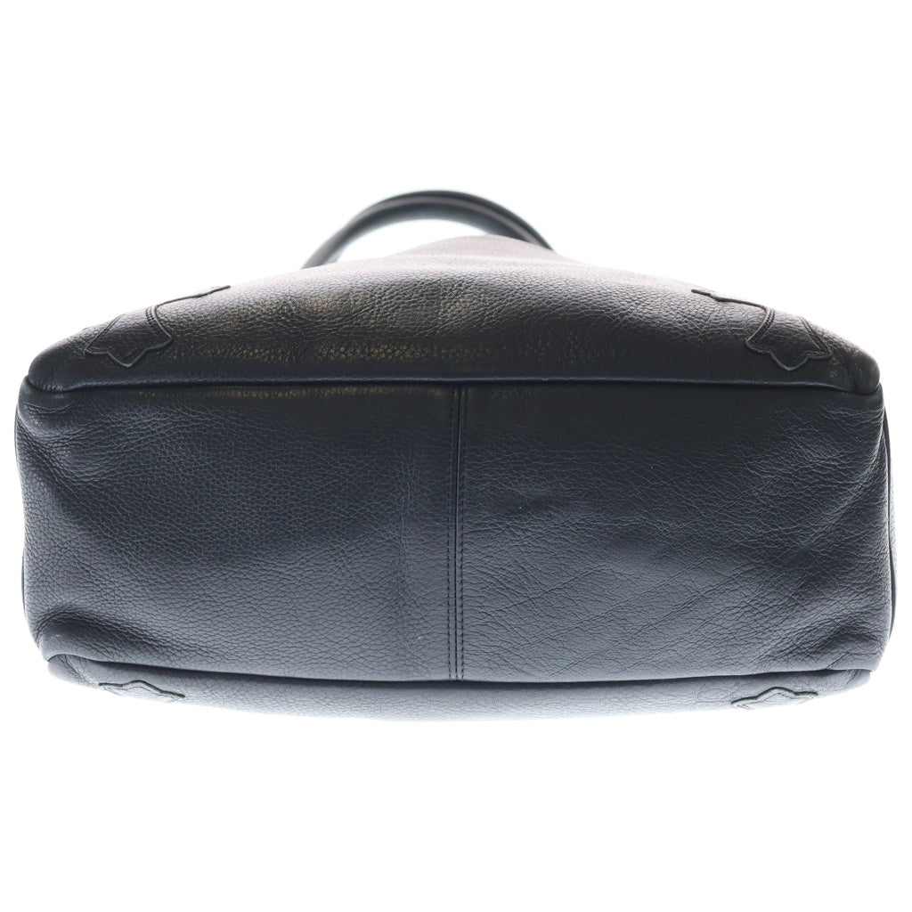 CHROME HEARTS(クロムハーツ) TOTE BAG 4 POCKET 4 CROS PATCH 4ポケット クロスパッチ付き レザートートバッグ ブラック