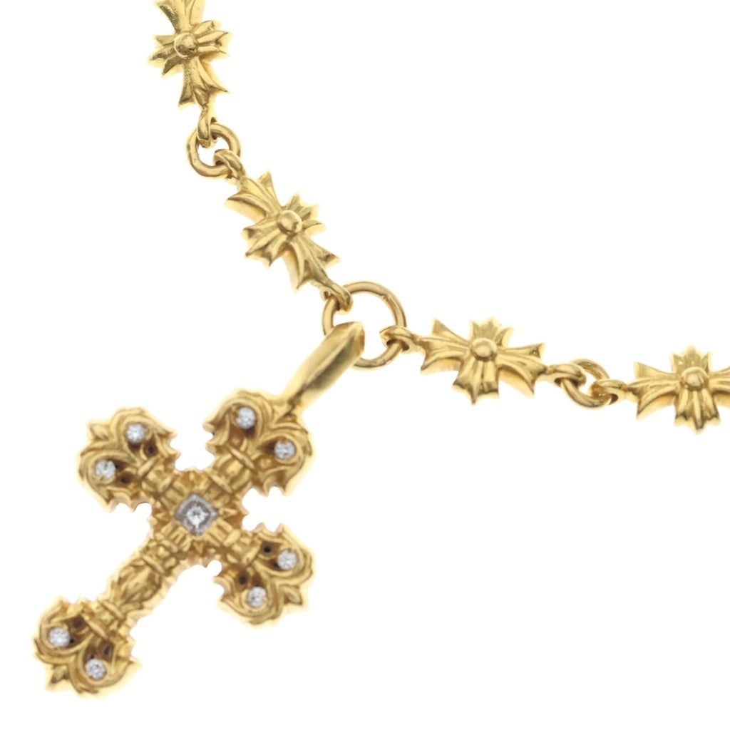 CHROME HEARTS(クロムハーツ) 22K TNY E FILIG-XSM P DIA PAVEダイヤ タイニーE フィリグリー ネックレス ゴールド