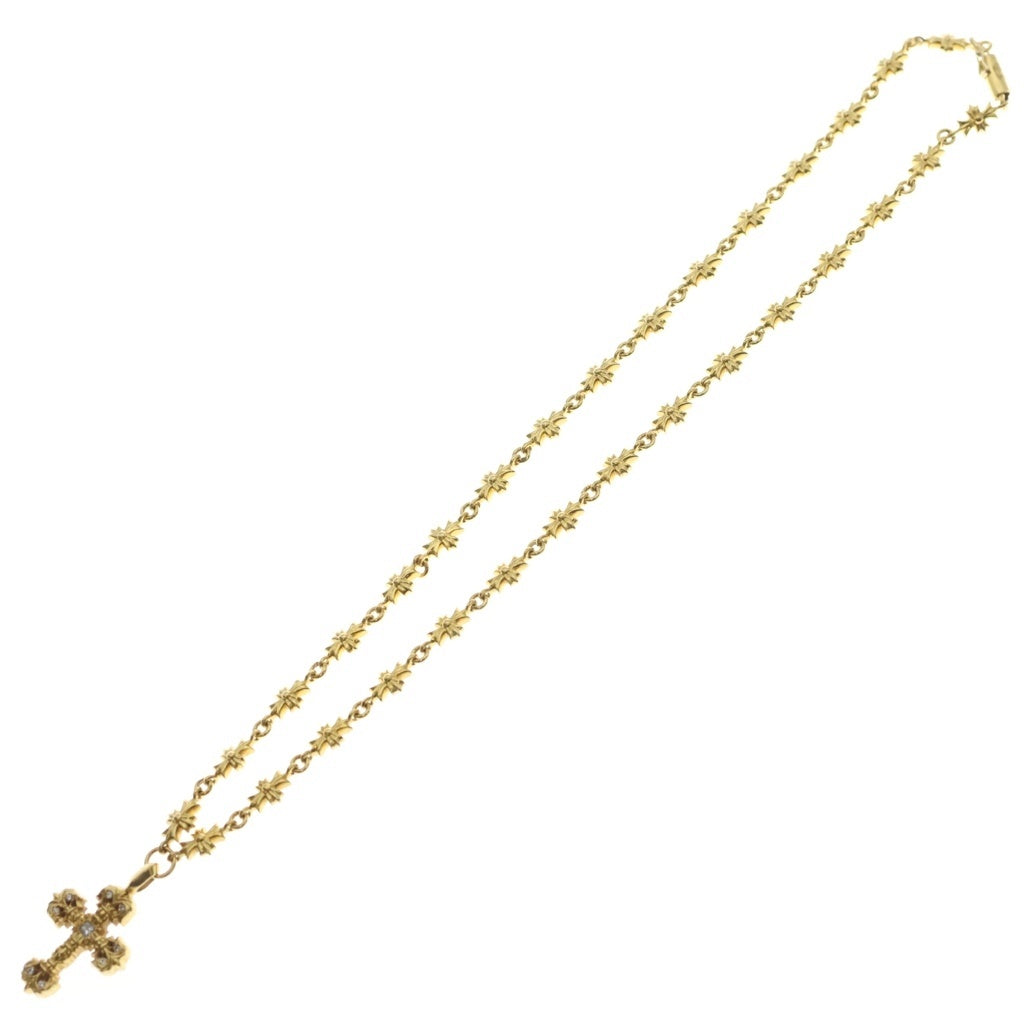 CHROME HEARTS(クロムハーツ) 22K TNY E FILIG-XSM P DIA PAVEダイヤ タイニーE フィリグリー ネックレス ゴールド