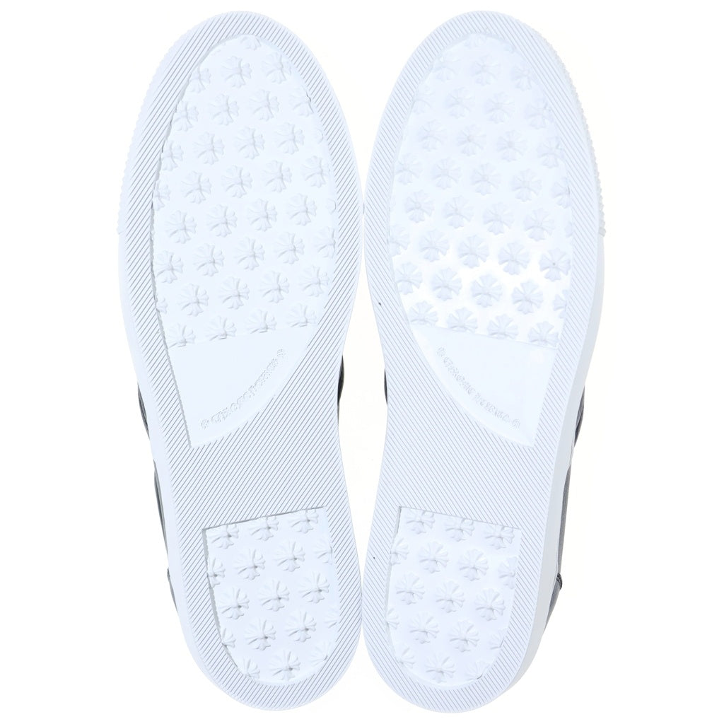 CHROME HEARTS(クロムハーツ) SLIP ON BLK CALF スリッポン CHプラスレザーパッチダガー付レザースニーカー ブラック