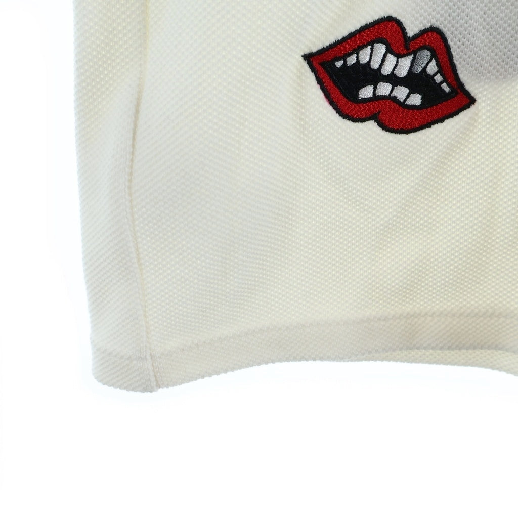 CHROME HEARTS(クロムハーツ) ×MATTY BOY Polo Shirts マッティボーイ 半袖ポロシャツ 総柄 CHOMPER ホワイト
