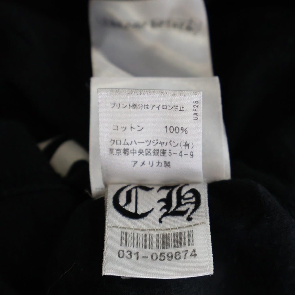 CHROME HEARTS(クロムハーツ) Multi Color Horseshoe L/S Tee マルチカラー ホースシュー クルーネック長袖Tシャツ カットソー ブラック