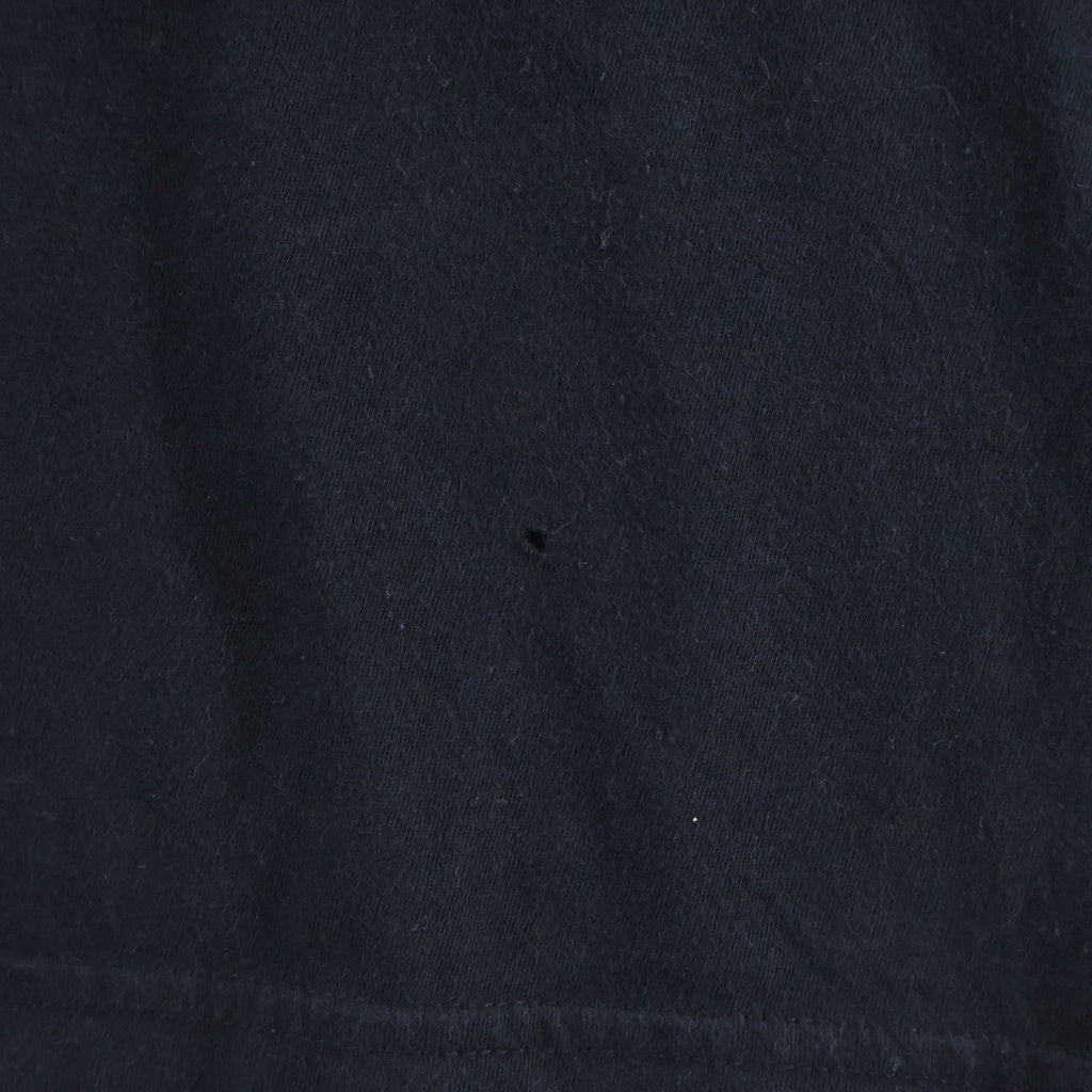 CHROME HEARTS(クロムハーツ) Back Cemetery Cross バックセメタリークロスプリント 袖英字 クルーネック長袖Tシャツ カットソー ブラック