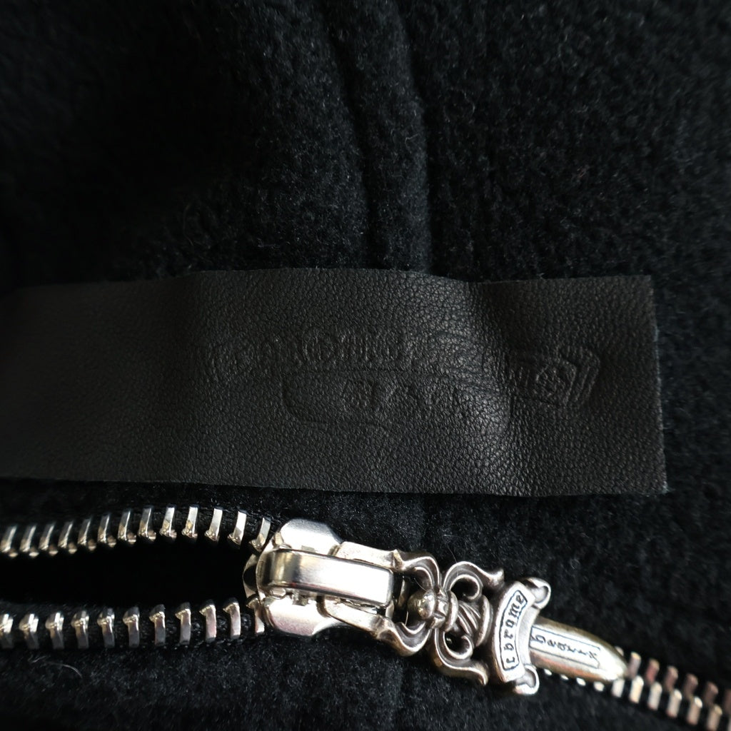 CHROME HEARTS(クロムハーツ) YKT U TARDY SWEEP HLF ZIP ダガージップ ハーフジップフリース ブラック