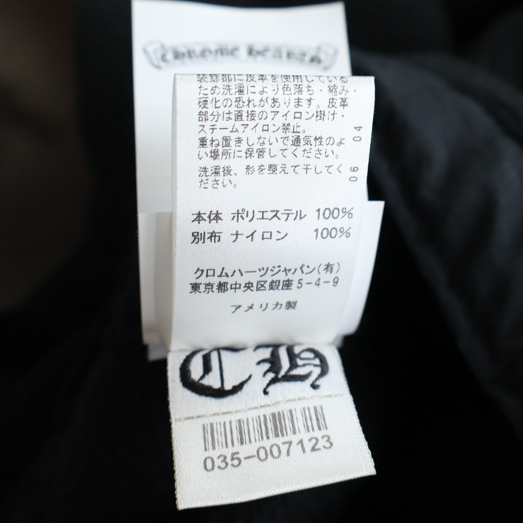 CHROME HEARTS(クロムハーツ) YKT U TARDY SWEEP HLF ZIP ダガージップ ハーフジップフリース ブラック