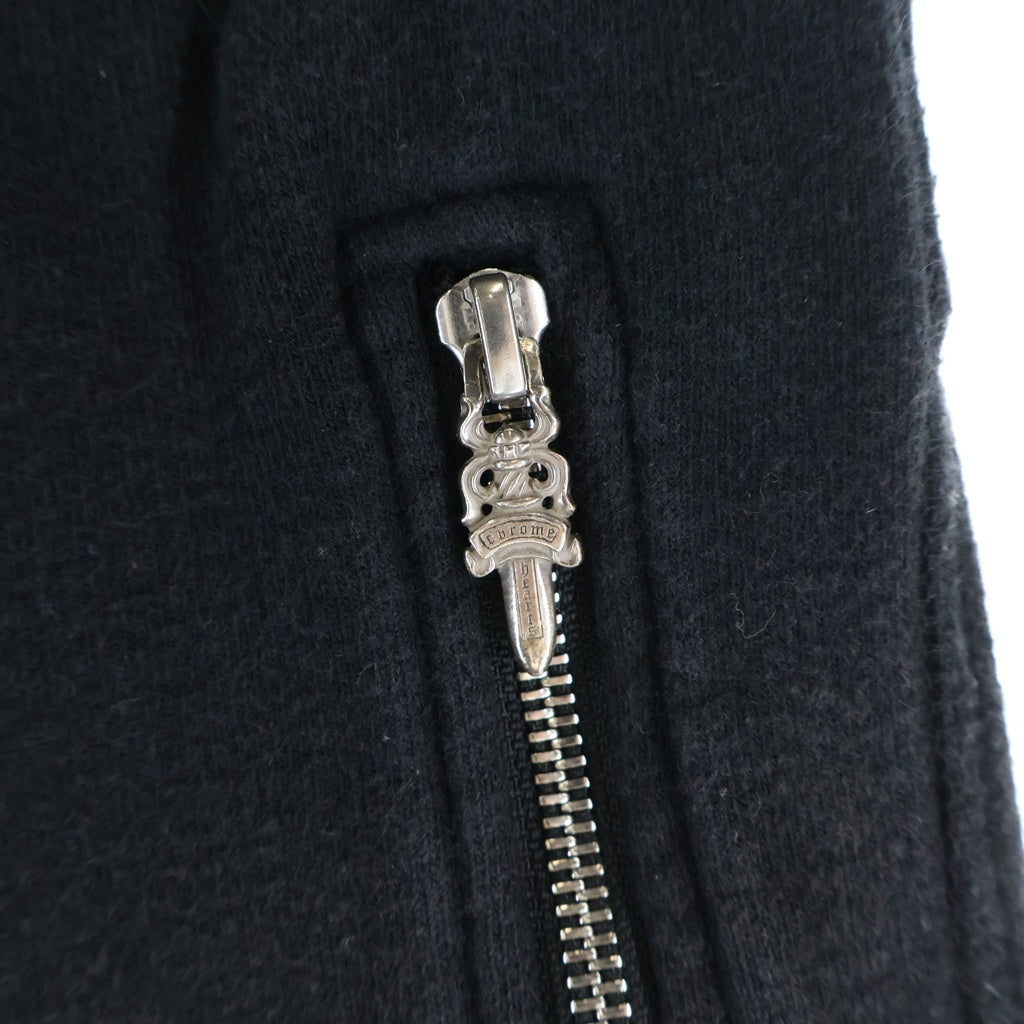 CHROME HEARTS(クロムハーツ) Y NOT CHプラスレザーパッチ付き スウェットハーフパンツ ブラック
