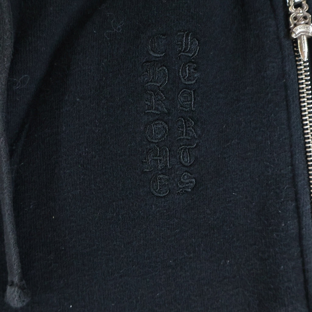 CHROME HEARTS(クロムハーツ) Y NOT CHプラスレザーパッチ付き スウェットパンツ ブラック