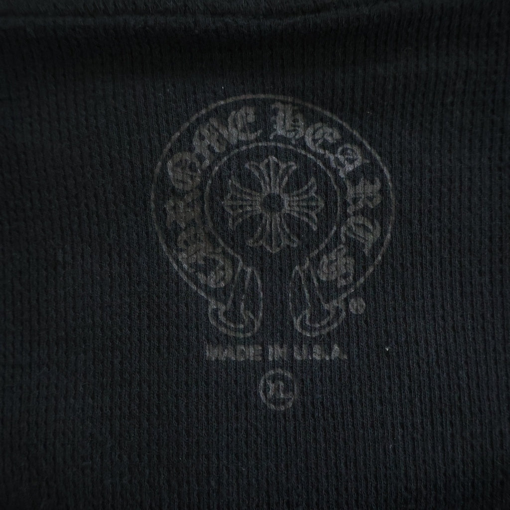 CHROME HEARTS(クロムハーツ) SWTSHRT HD ZIP Tバー ダガージップ バックアーチ 裏地サーマル ロゴジップ フーディ パーカー ブラック