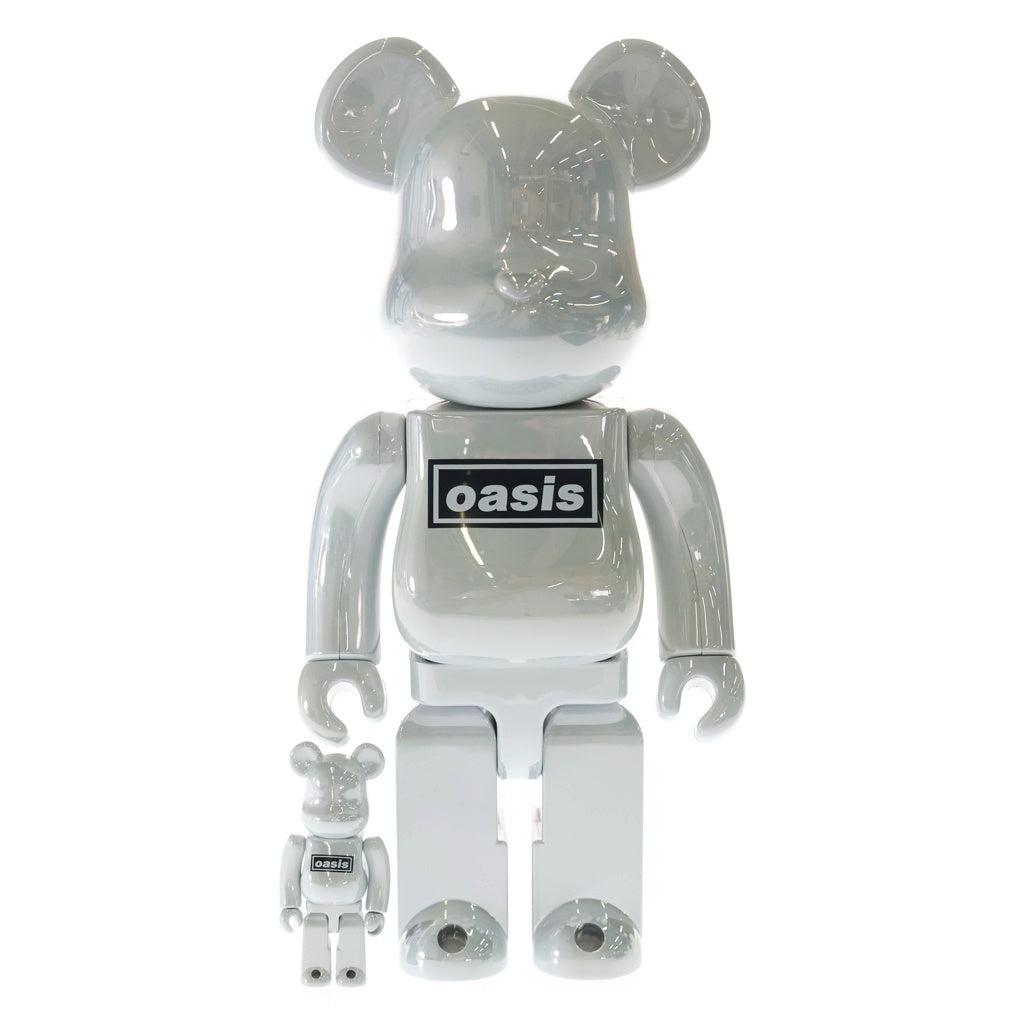 MEDICOM TOY(メディコムトイ) BE@RBRICK oasis WHITE CHROME 400%&100% ベアブリック オアシス フィギュア 人形 ホワイト