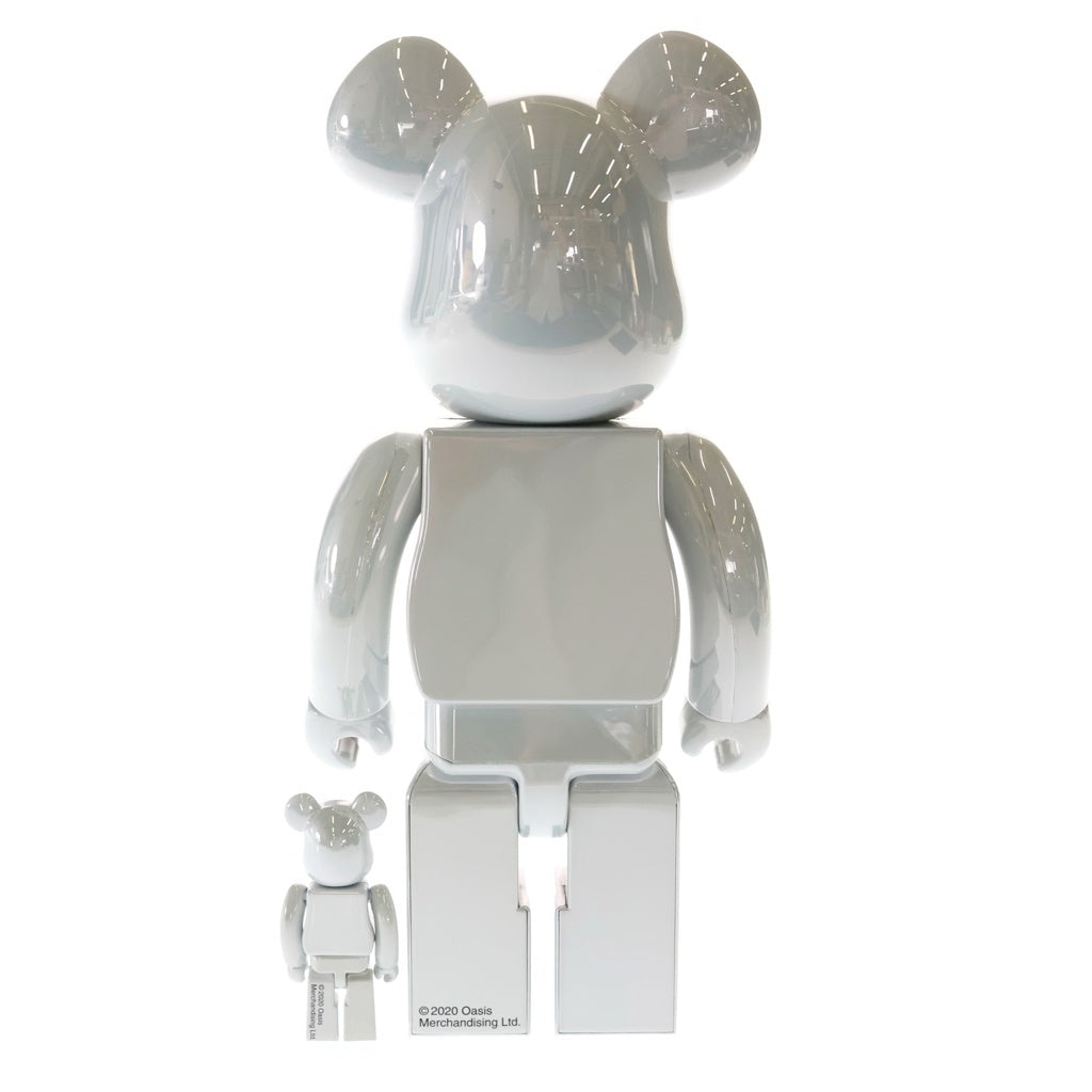 MEDICOM TOY(メディコムトイ) BE@RBRICK oasis WHITE CHROME 400%&100% ベアブリック オアシス フィギュア 人形 ホワイト