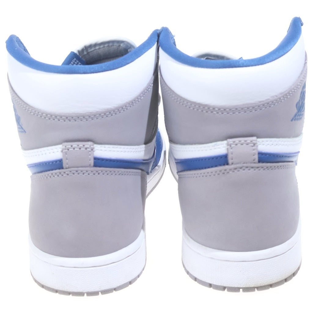 NIKE(ナイキ) AIR JORDAN 1 HIGH OG TRUE BLUE エアジョーダン1 トゥルーブルー ハイカットスニーカー ブルー/グレー US9.5/27.5cm DZ5485-410