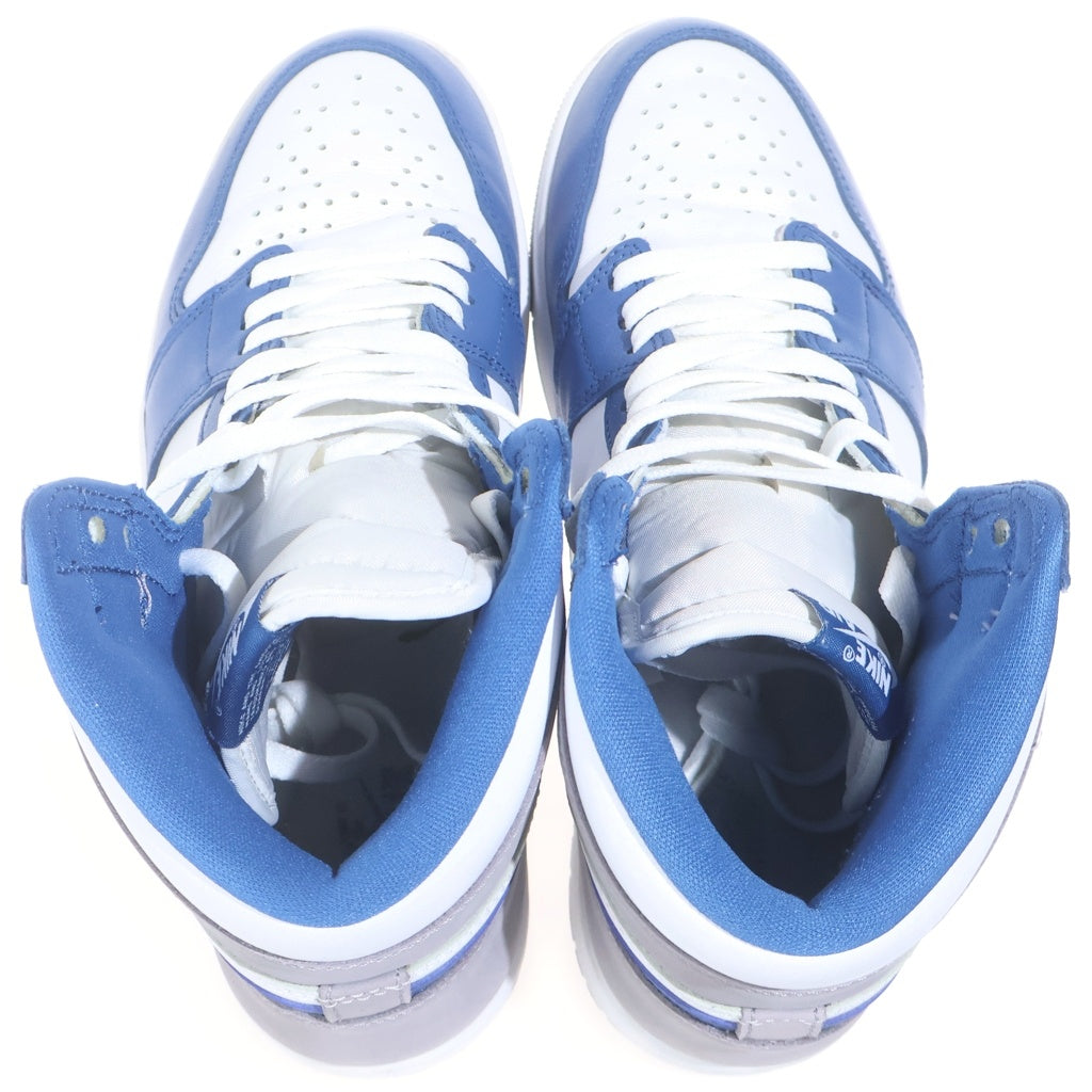 NIKE(ナイキ) AIR JORDAN 1 HIGH OG TRUE BLUE エアジョーダン1 トゥルーブルー ハイカットスニーカー ブルー/グレー US9.5/27.5cm DZ5485-410