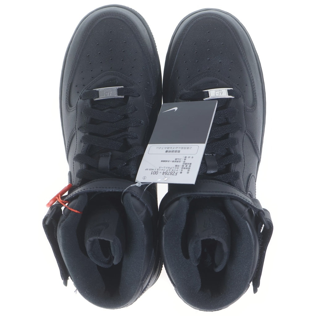 NIKE(ナイキ) ×SUPREME AIR FORCE1 MID SP シュプリーム エアフォース1 ミッドカットスニーカー ブラック US9/27cm FZ8784-001