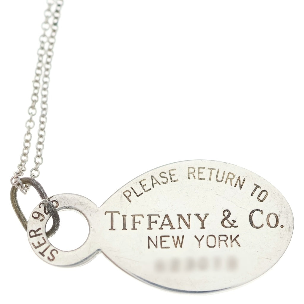 TIFFANY & Co.(ティファニー) リターントゥ オーバルタグ ネックレス シルバー レディース