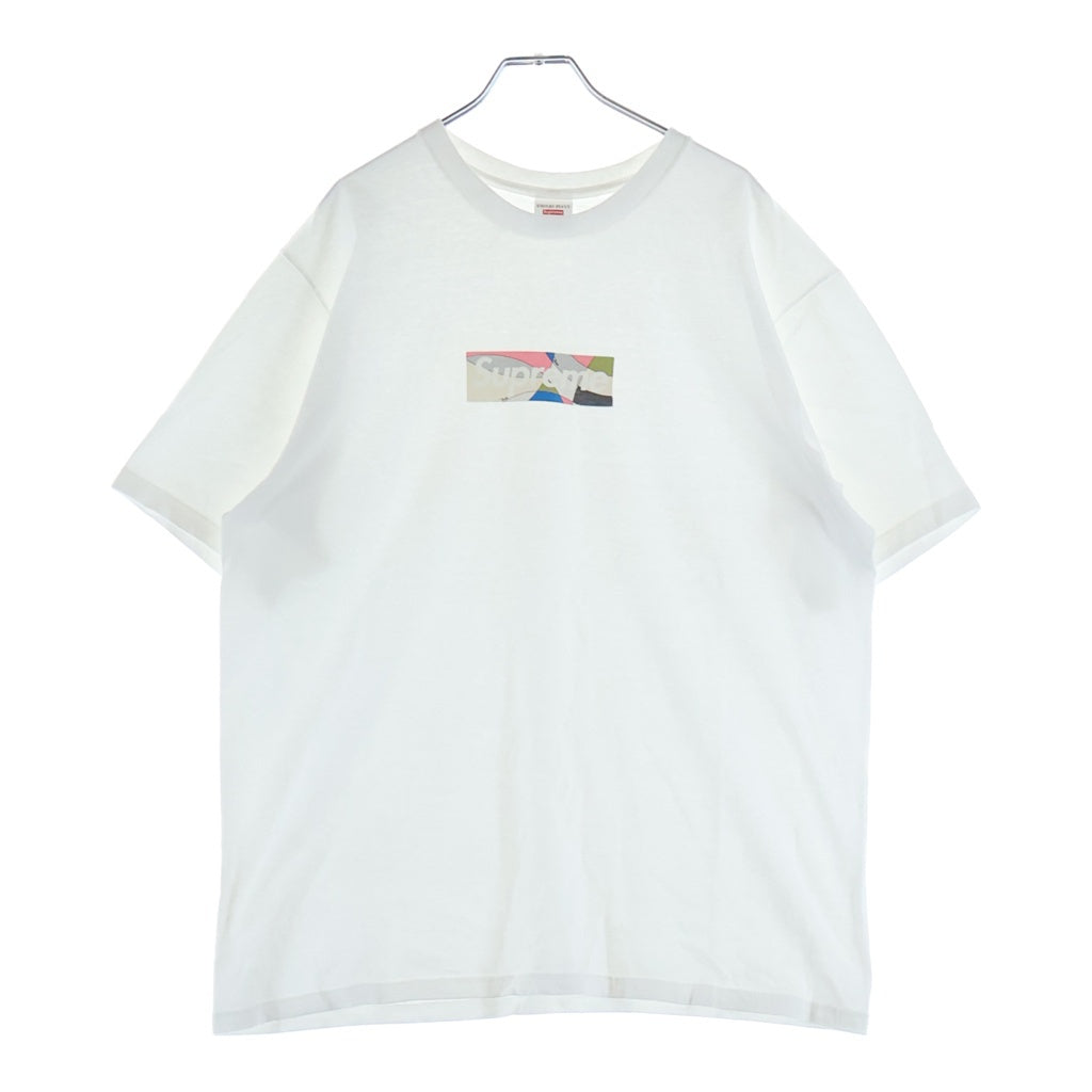 SUPREME(シュプリーム) 21SS Emilio Pucci Box Logo Tee エミリオプッチ ボックスロゴ 半袖Tシャツ カットソー ホワイト