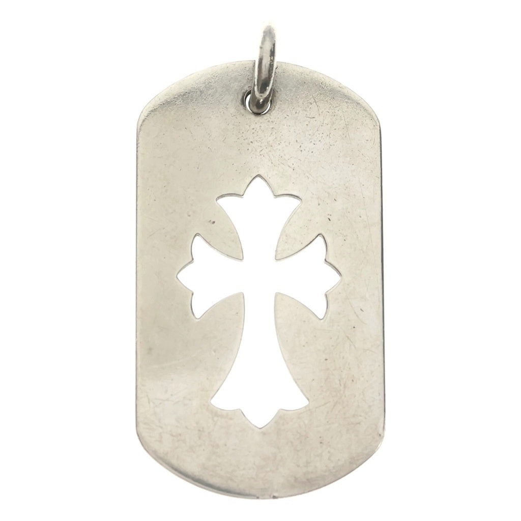 CHROME HEARTS(クロムハーツ) D TAG LRG CO CRS カットアウトクロスドッグタグ ラージ ペンダントトップ シルバー BCA239
