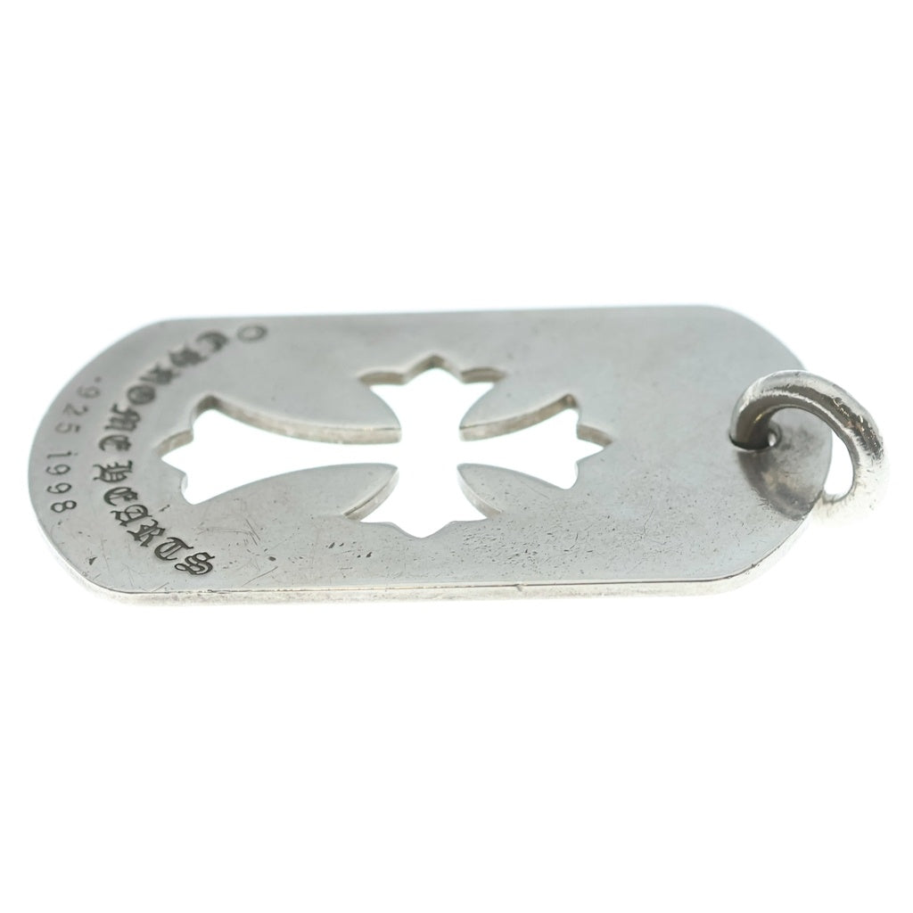 CHROME HEARTS(クロムハーツ) D TAG LRG CO CRS カットアウトクロスドッグタグ ラージ ペンダントトップ シルバー BCA239