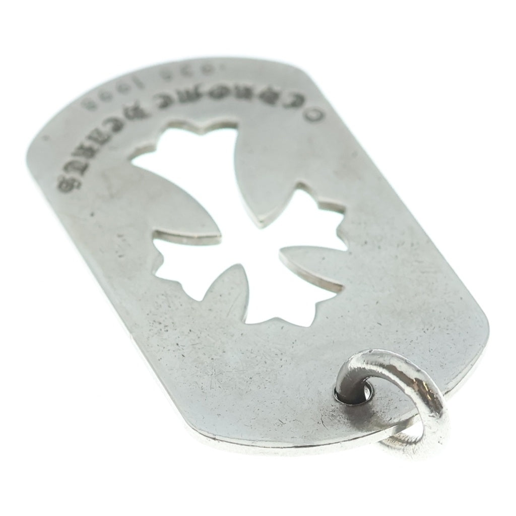 CHROME HEARTS(クロムハーツ) D TAG LRG CO CRS カットアウトクロスドッグタグ ラージ ペンダントトップ シルバー BCA239