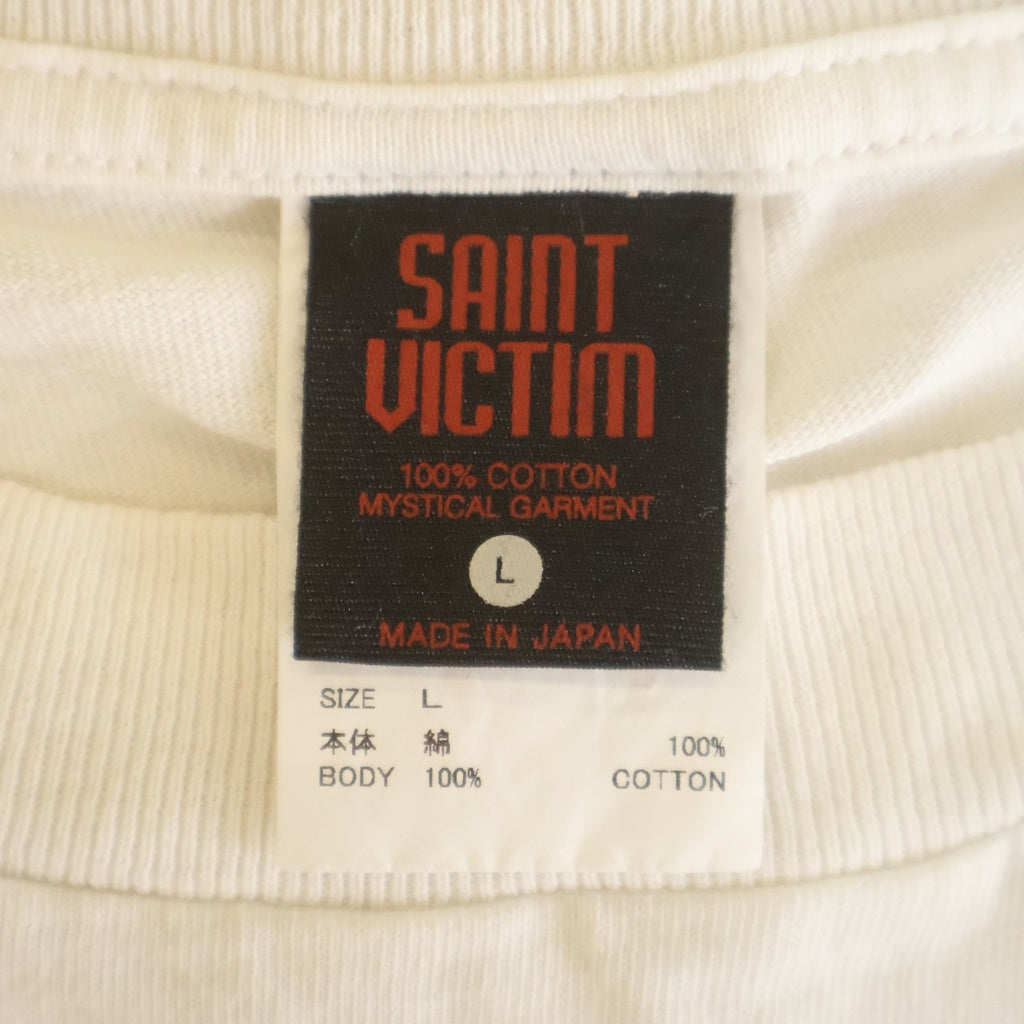 SAINT MICHAEL(セントマイケル) 24AW GITS GS SS TEE SM-YS1-0000-C32 攻殻機動隊 ゴーストイン ザシェルプリント半袖Tシャツ カットソー ホワイト