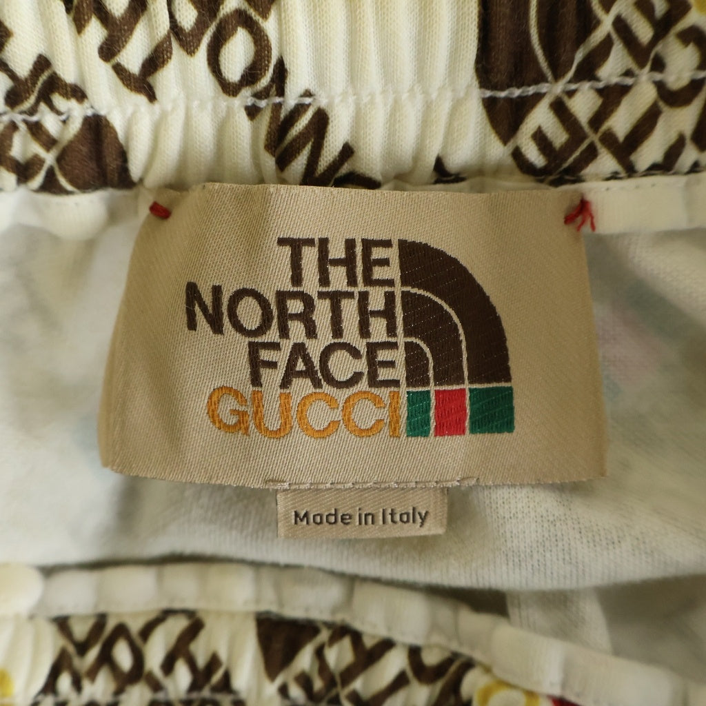 GUCCI(グッチ) ×THE NORTH FACE ウェブプリント テクニカルジャージー ジョギングパンツ